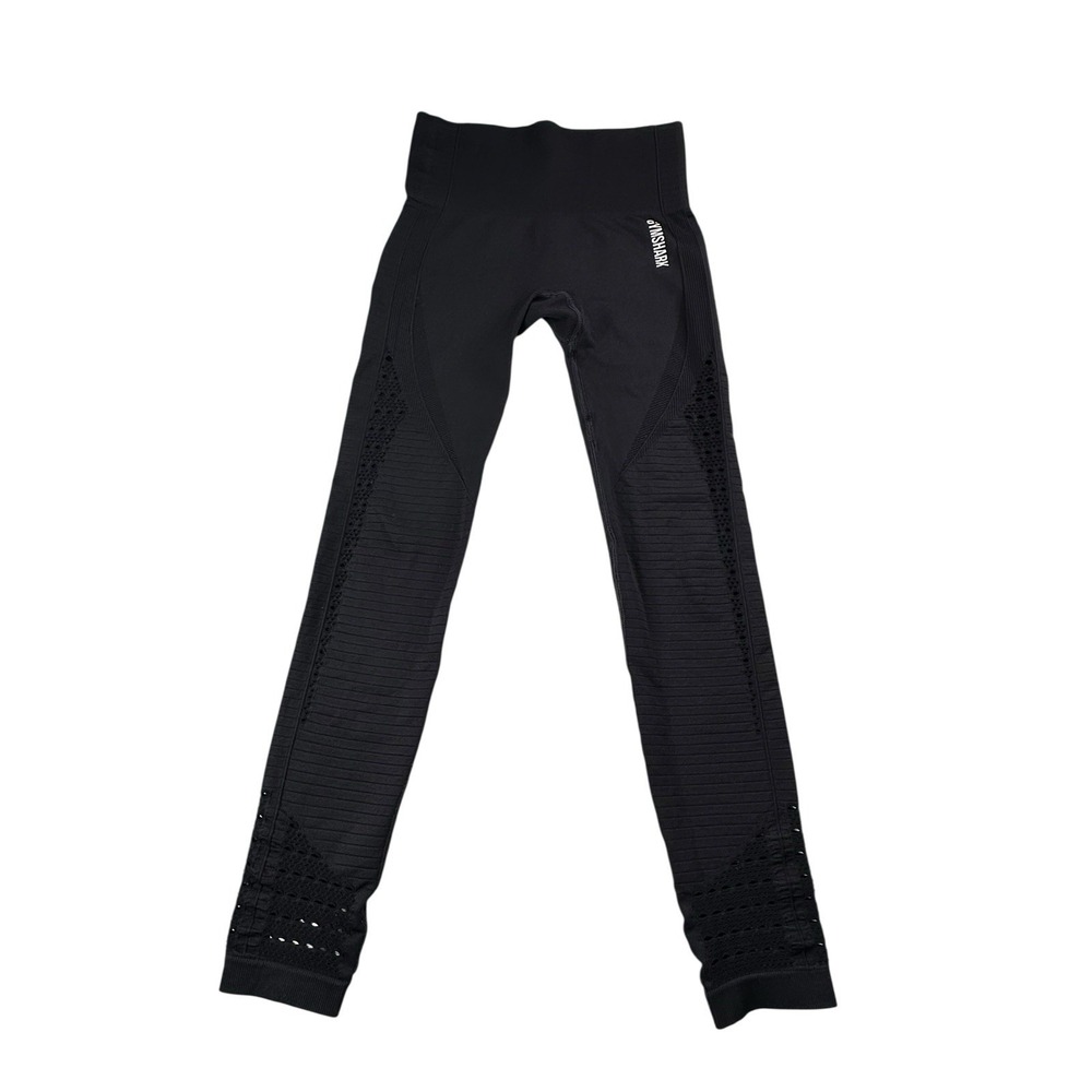 Gymshark Energy Seamless High Rise Perforated Cut Out Legging Black Size XS